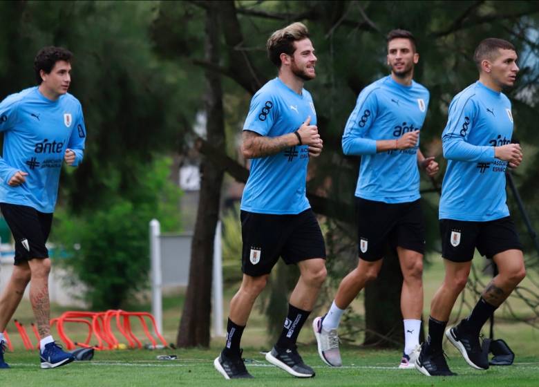 Entrenamiento celeste de regreso al pa�s